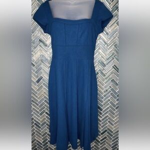 Susana Monaco Teal Blue Wool Dress